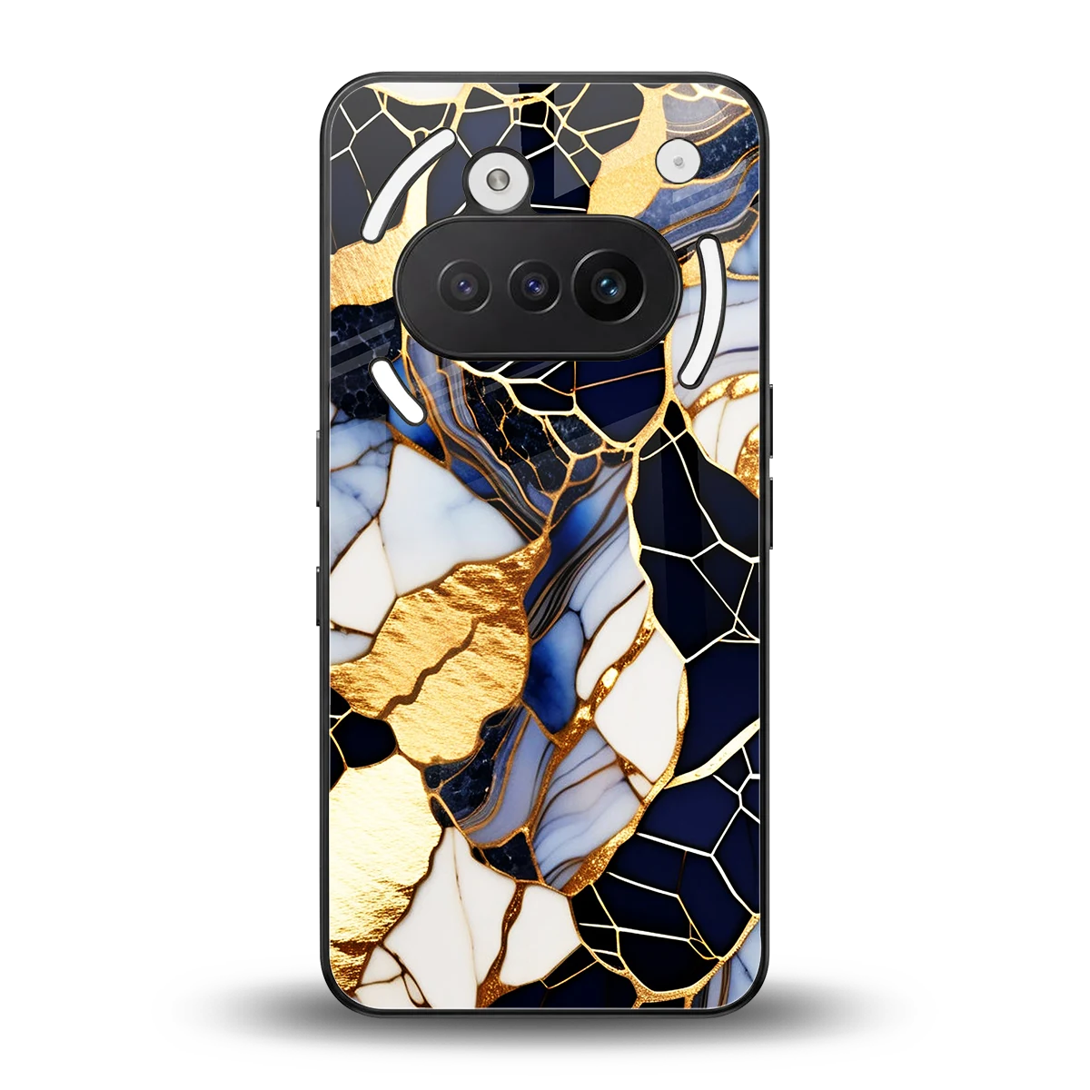 Sapphire Glow back phone cover | glass case for nothing phone 3a