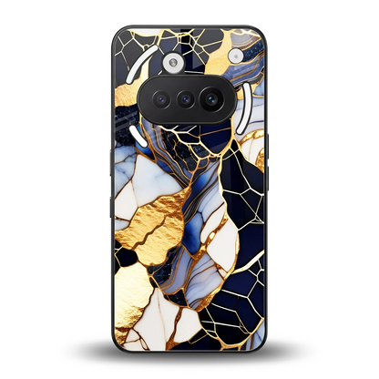 Sapphire Glow back phone cover | glass case for nothing phone 3a