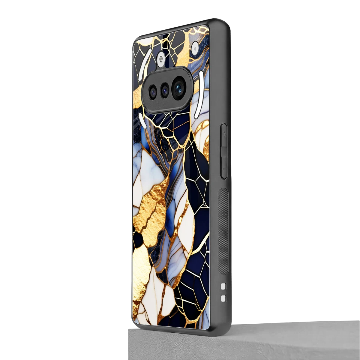 Sapphire Glow nothing phone 3a mobile cover | shockproof glass phone case