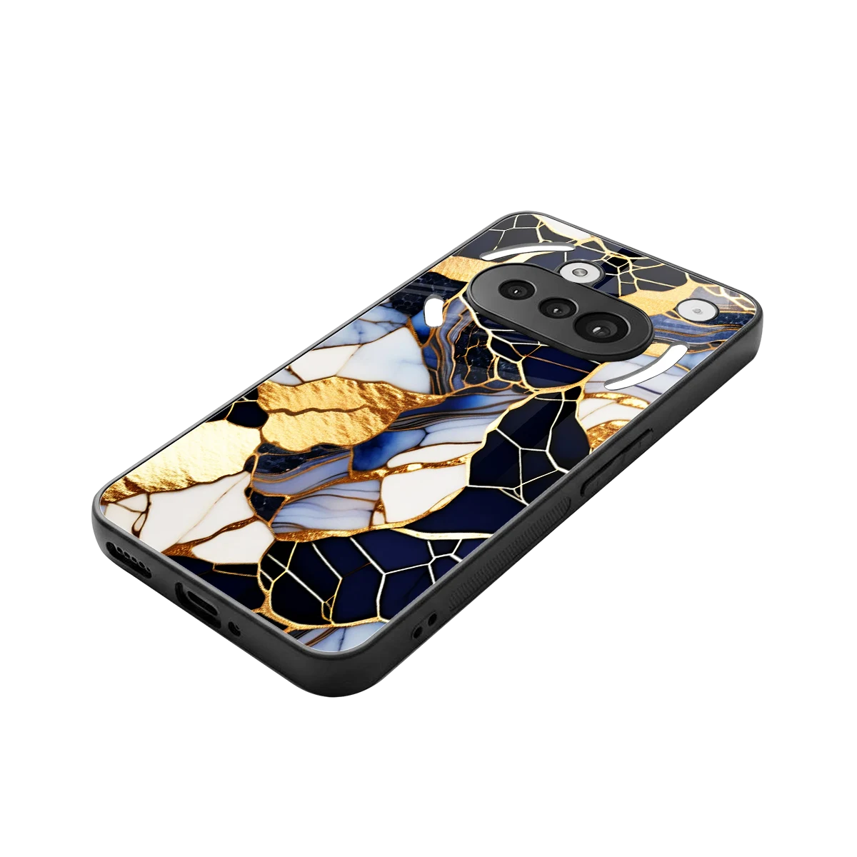 Sapphire Glow stylish phone case for nothing phone 3a | glossy glass and slim fit