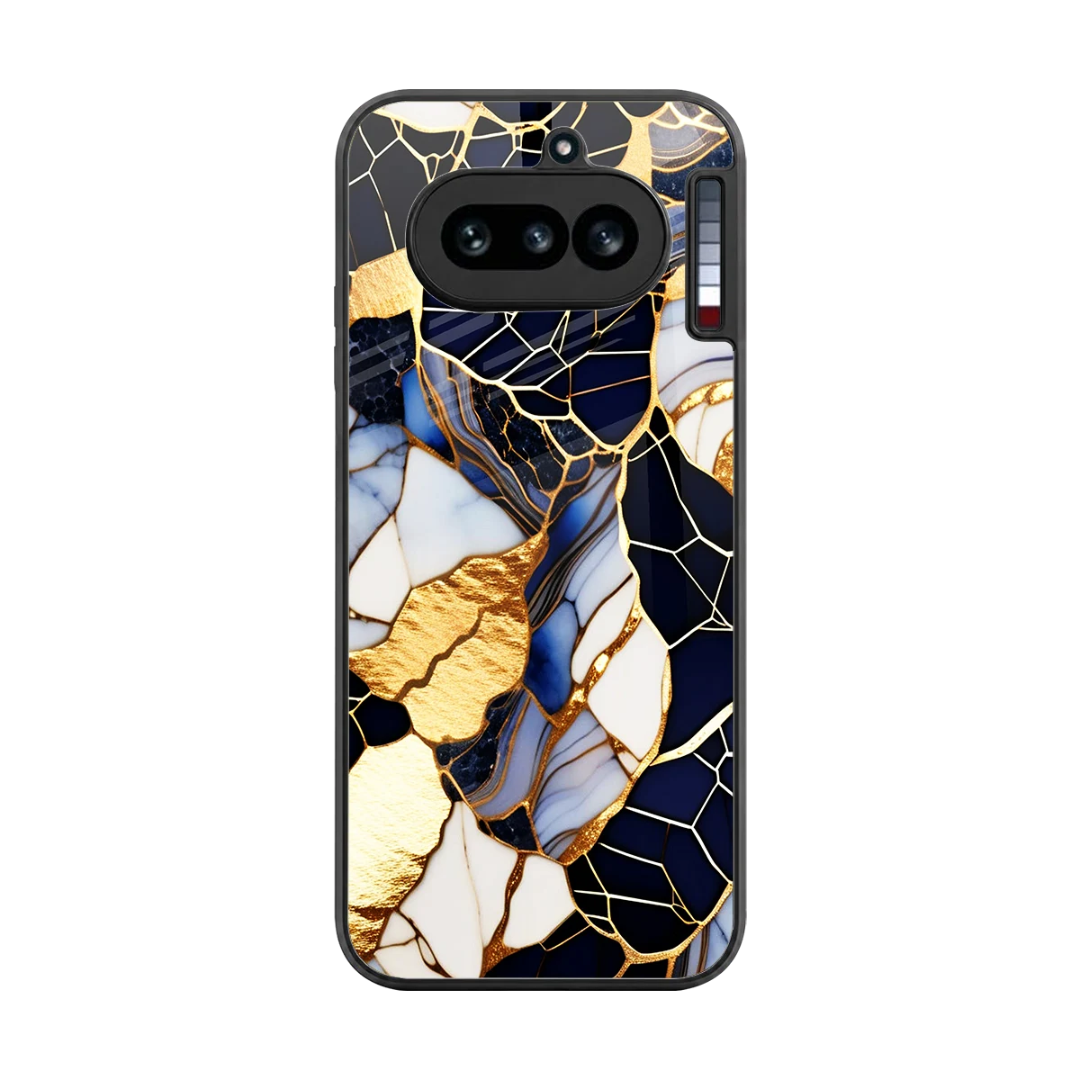 Sapphire Glow back phone cover | glass case for nothing phone 4a