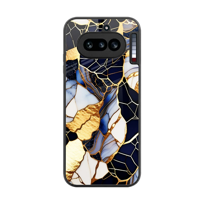 Sapphire Glow back phone cover | glass case for nothing phone 4a