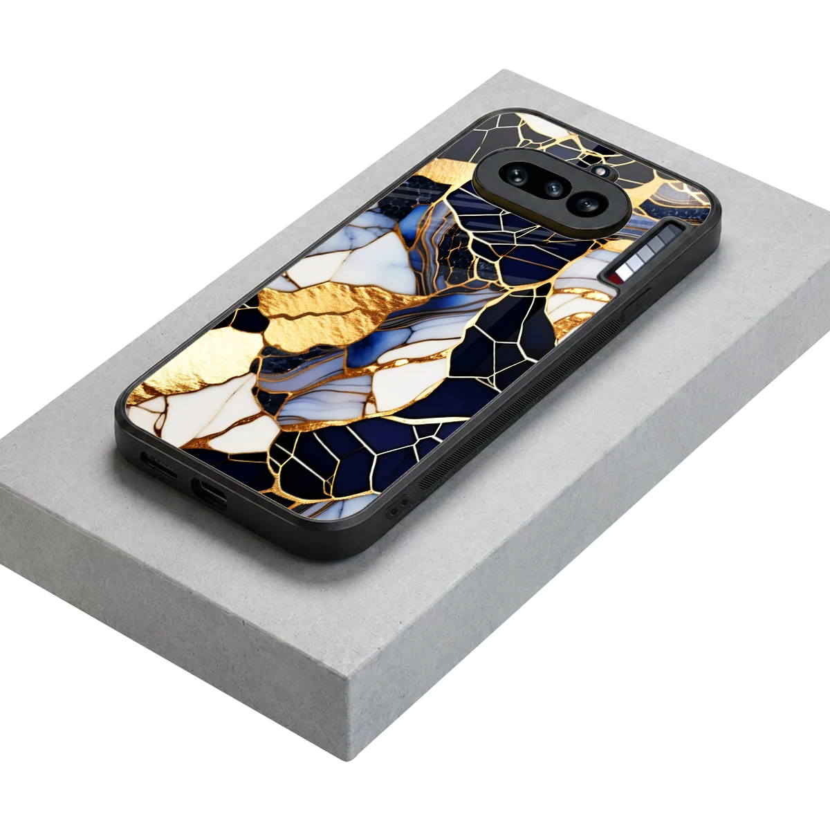 Sapphire Glow stylish phone case for nothing phone 4a | glossy glass and slim fit