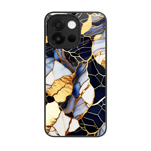 Sapphire Glow back phone cover | glass case for oneplus 13s