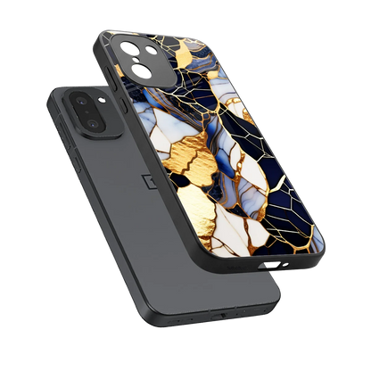 Sapphire Glow sleek oneplus 15r cover with tempered glass back and TPU edges