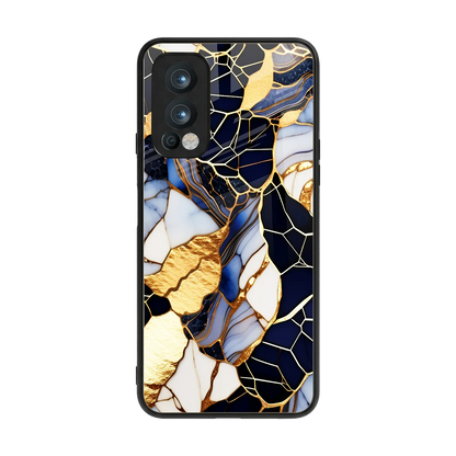 Sapphire Glow back phone cover | glass case for oneplus nord 2