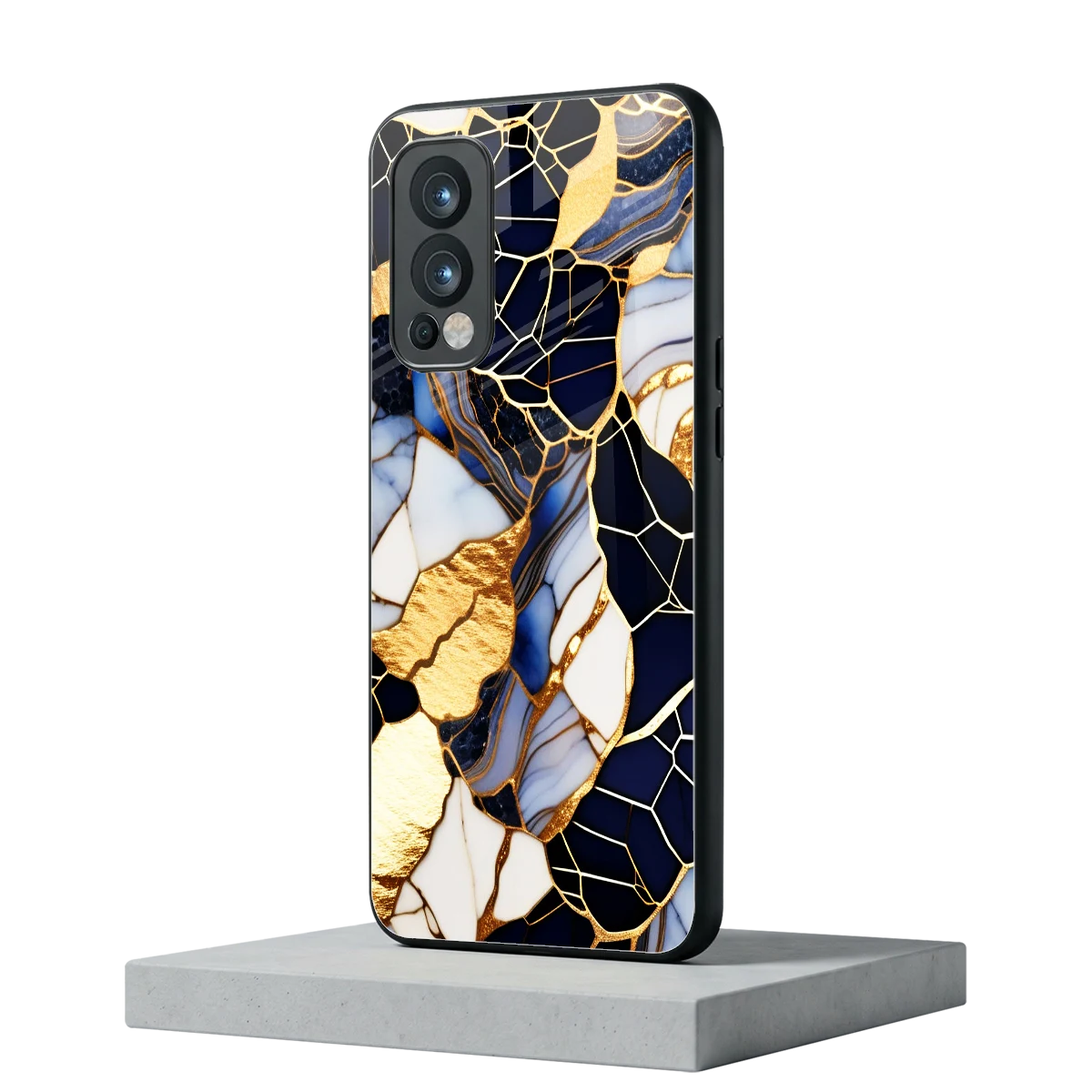 Sapphire Glow oneplus nord 2 mobile cover | shockproof glass phone case