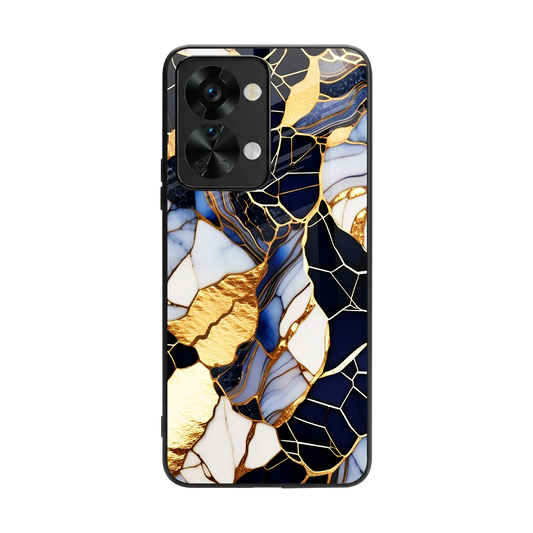 Sapphire Glow back phone cover | glass case for oneplus nord 2t