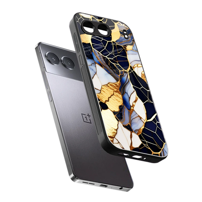 Sapphire Glow sleek oneplus nord 4 cover with tempered glass back and TPU edges