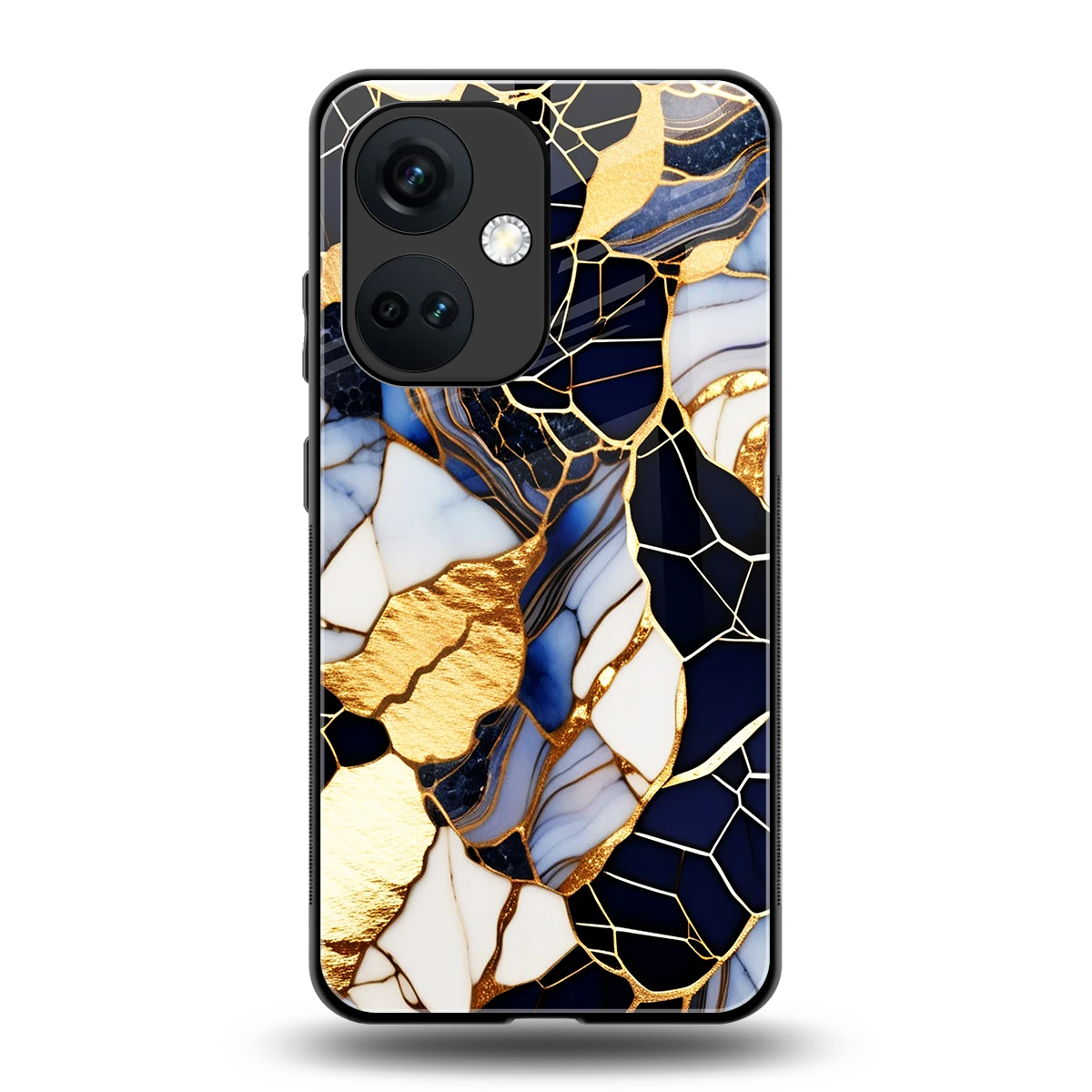 Sapphire Glow back phone cover | glass case for oneplus nord ce 3