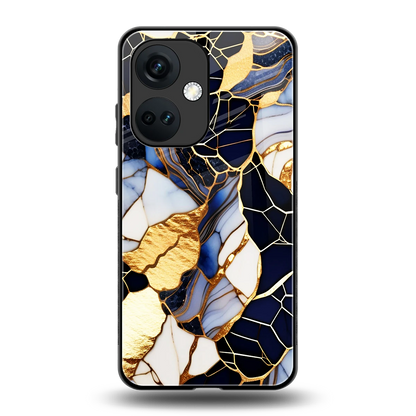 Sapphire Glow back phone cover | glass case for oneplus nord ce 3