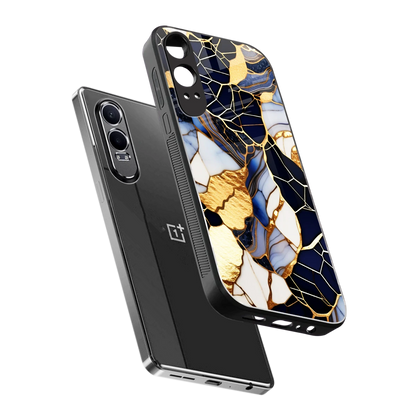 Sapphire Glow sleek oneplus nord ce 4 lite cover with tempered glass back and TPU edges