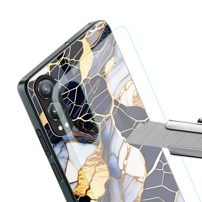 Sapphire Glow stylish phone case for oneplus nord ce 4 lite | glossy glass and slim fit