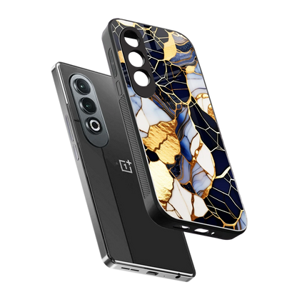 Sapphire Glow sleek oneplus nord ce 4 cover with tempered glass back and TPU edges