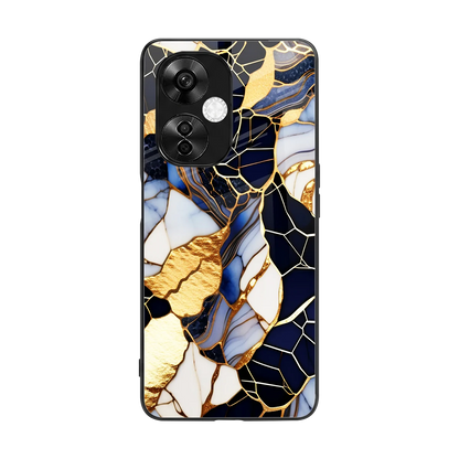 Sapphire Glow back phone cover | glass case for oneplus nord ce 3 lite