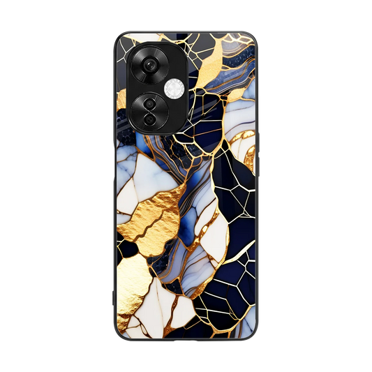 Sapphire Glow back phone cover | glass case for oneplus nord ce 3 lite