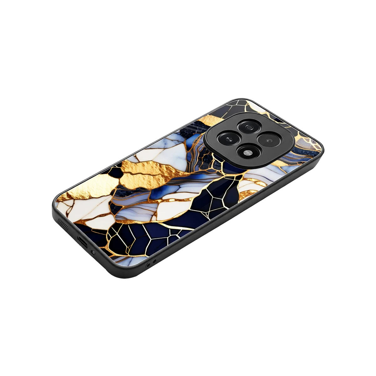 Sapphire Glow stylish phone case for oppo f29 5g | glossy glass and slim fit