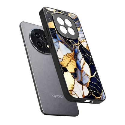 Sapphire Glow sleek oppo f29 pro 5g cover with tempered glass back and TPU edges