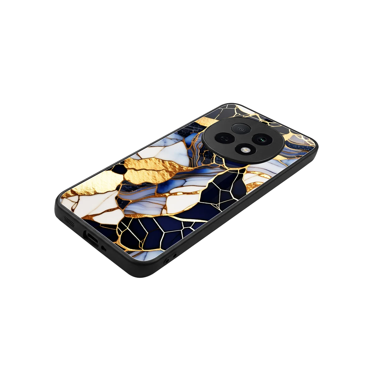 Sapphire Glow stylish phone case for oppo f29 pro 5g | glossy glass and slim fit
