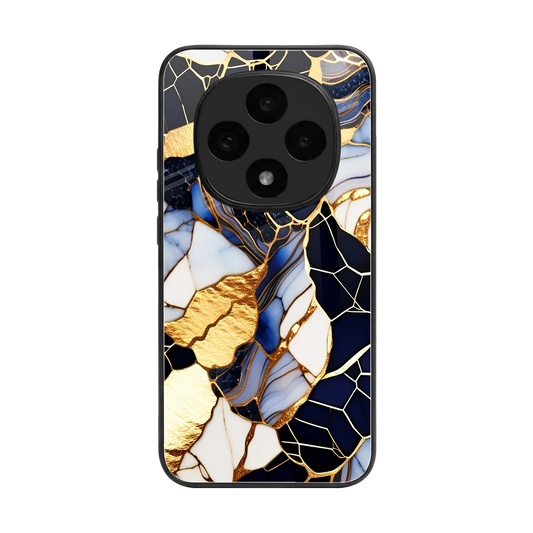 Sapphire Glow back phone cover | glass case for oppo f31 pro 5g