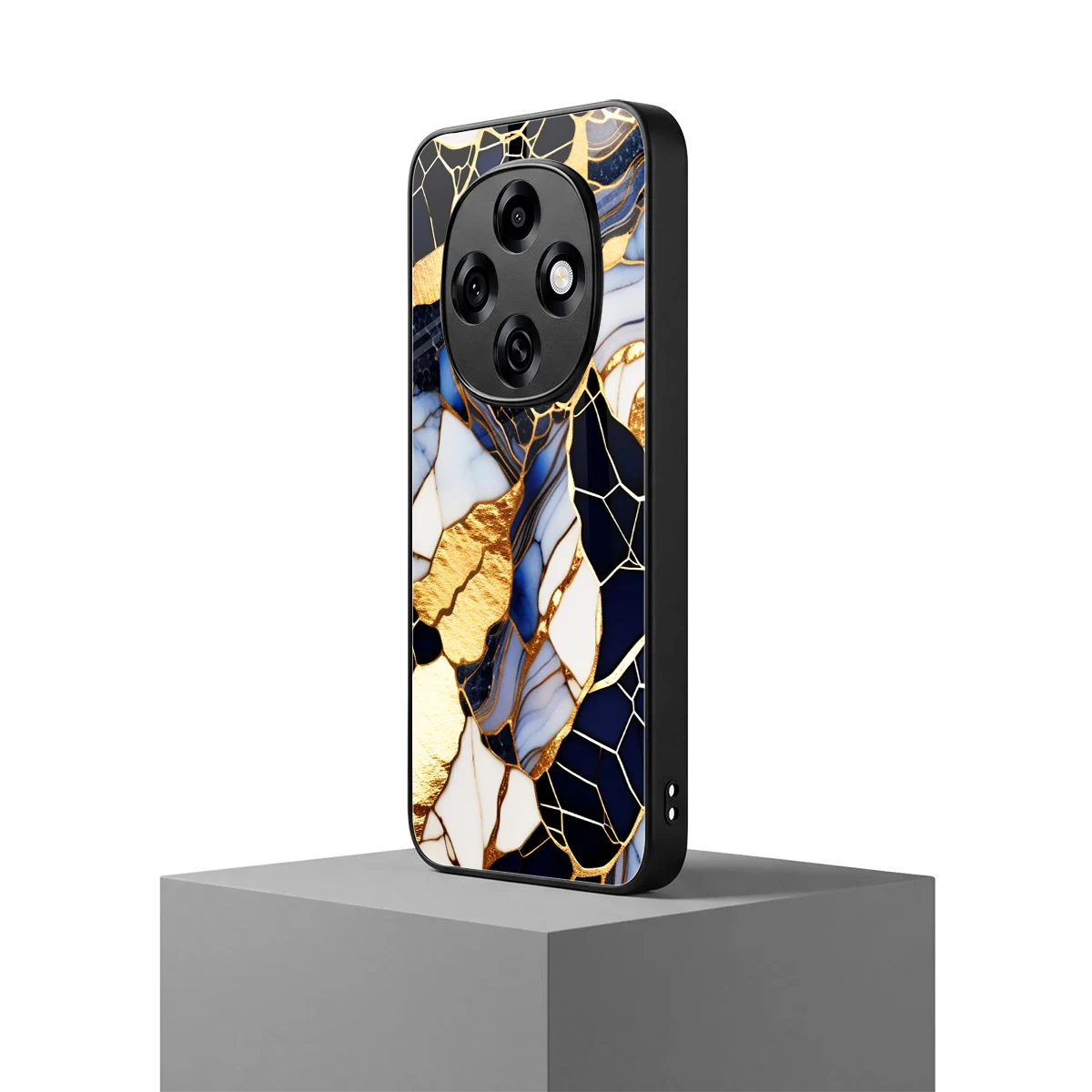 Sapphire Glow oppo f31 pro 5g mobile cover | shockproof glass phone case