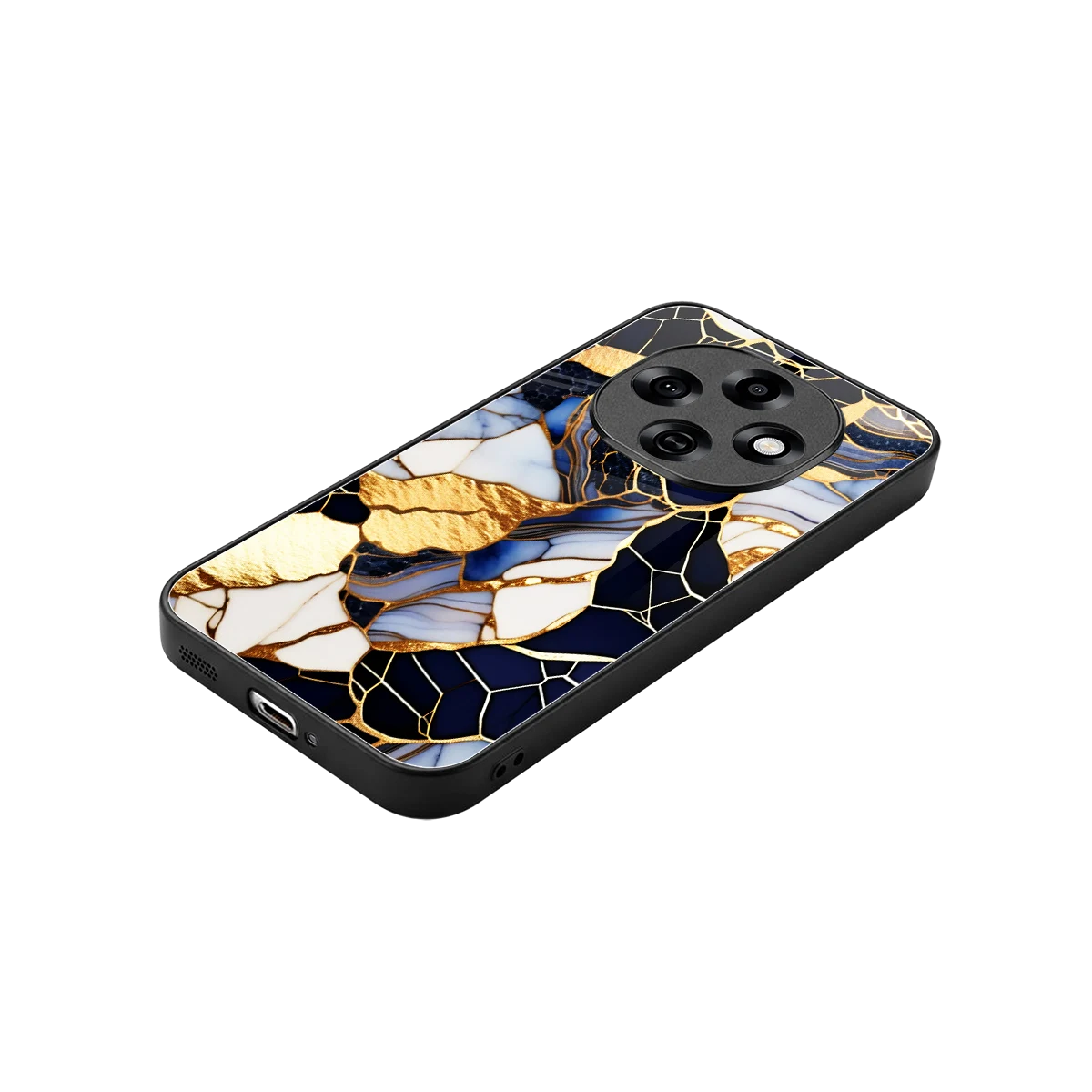 Sapphire Glow stylish phone case for oppo f31 pro 5g | glossy glass and slim fit