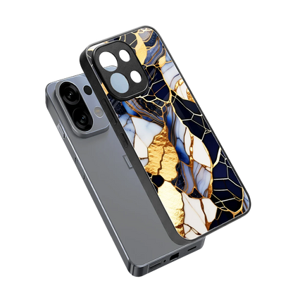 Sapphire Glow sleek oppo k13 5g cover with tempered glass back and TPU edges
