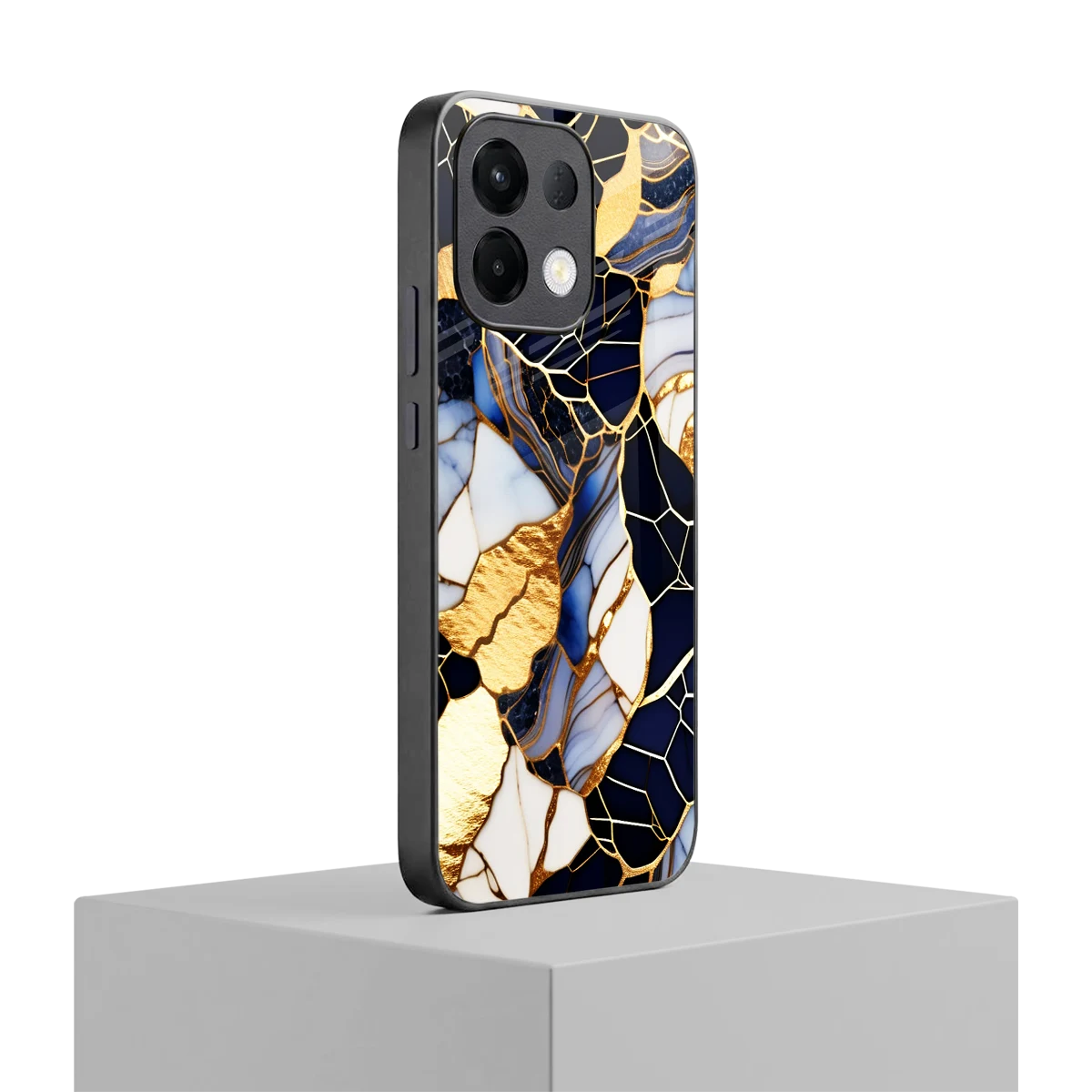 Sapphire Glow oppo k13 5g mobile cover | shockproof glass phone case