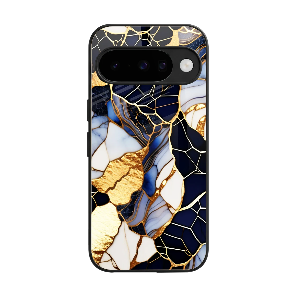 Sapphire Glow back phone cover | glass case for google pixel 10