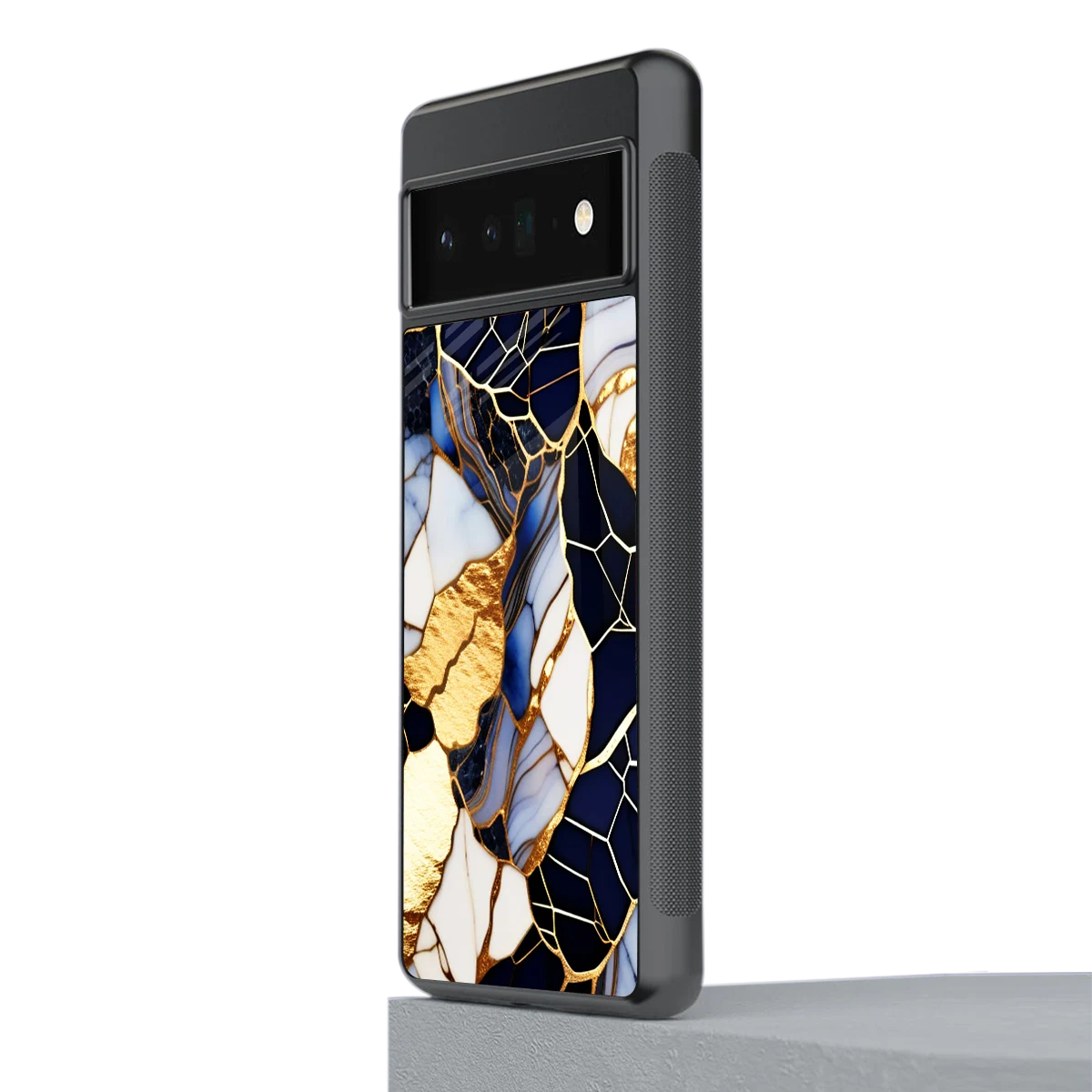 Sapphire Glow stylish phone case for google pixel 6 pro | glossy glass and slim fit
