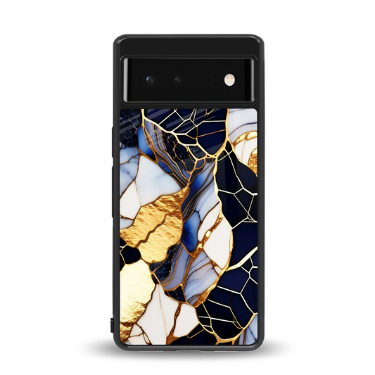 Sapphire Glow back phone cover | glass case for google pixel 6a