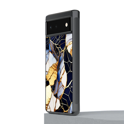 Sapphire Glow stylish phone case for google pixel 6 | glossy glass and slim fit