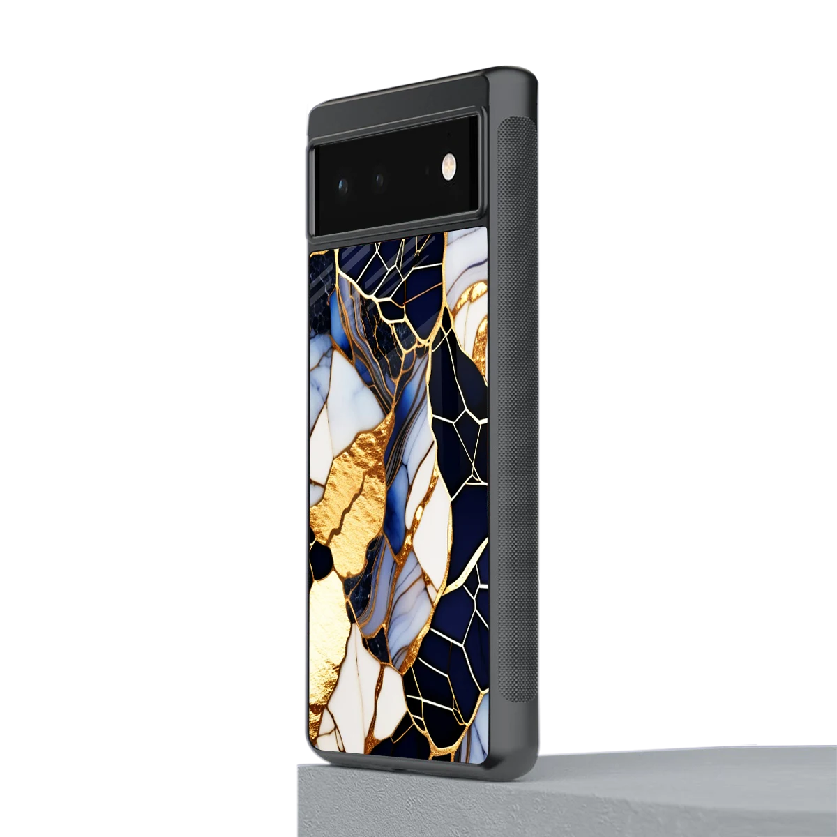 Sapphire Glow stylish phone case for google pixel 6a | glossy glass and slim fit