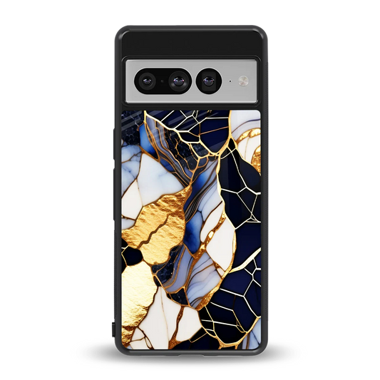Sapphire Glow back phone cover | glass case for google pixel 7 pro