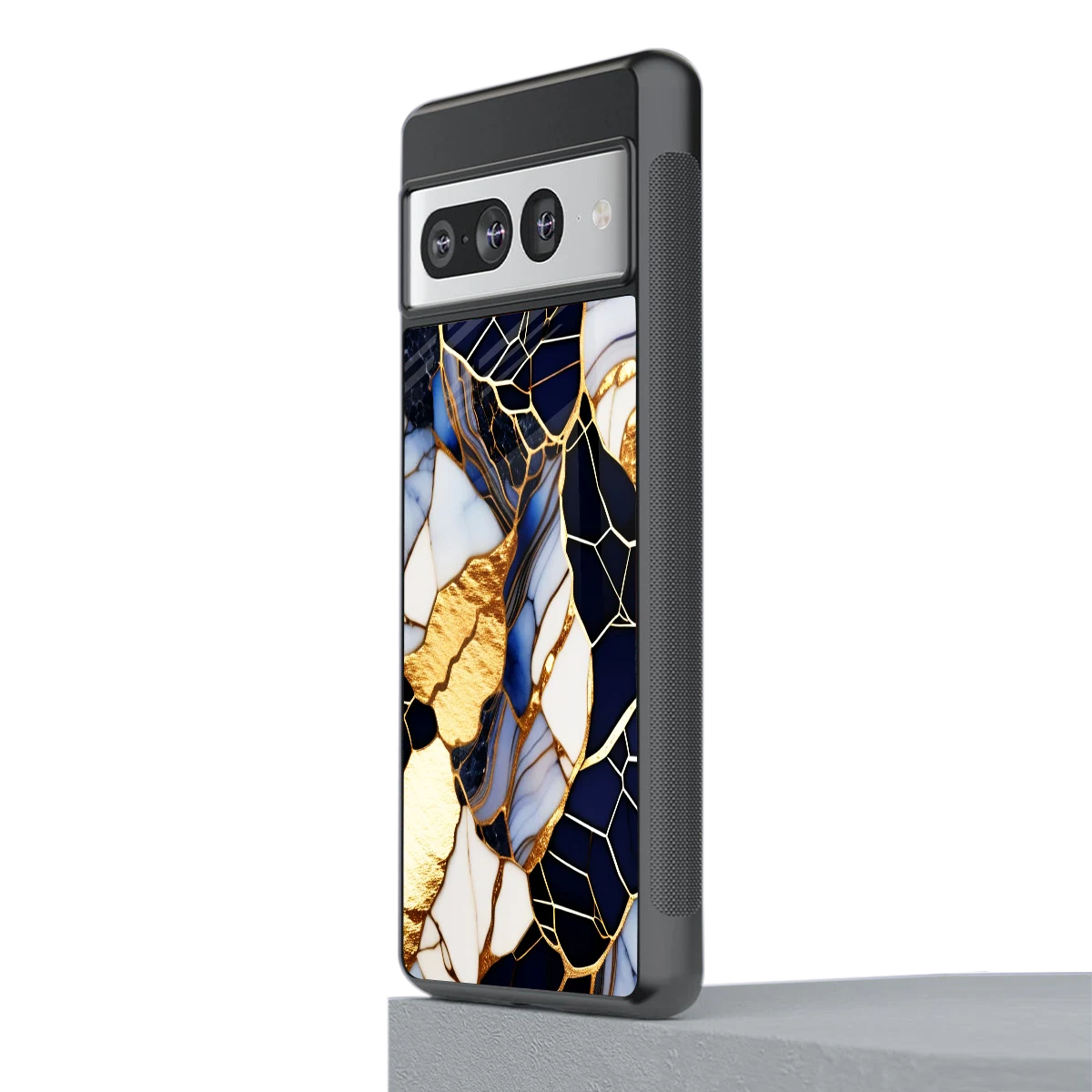 Sapphire Glow stylish phone case for google pixel 7 pro | glossy glass and slim fit