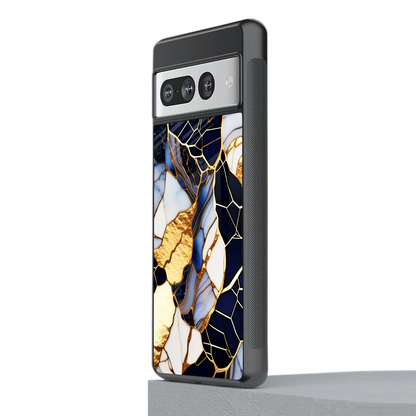 Sapphire Glow stylish phone case for google pixel 7 pro | glossy glass and slim fit