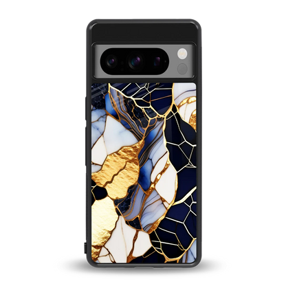 Sapphire Glow back phone cover | glass case for google pixel 8 pro