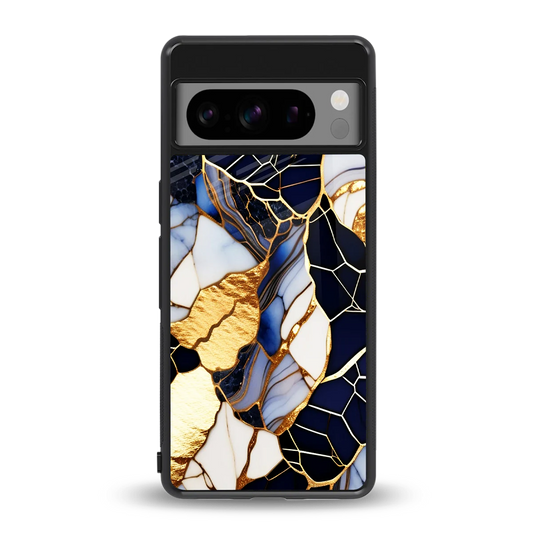 Sapphire Glow back phone cover | glass case for google pixel 8 pro