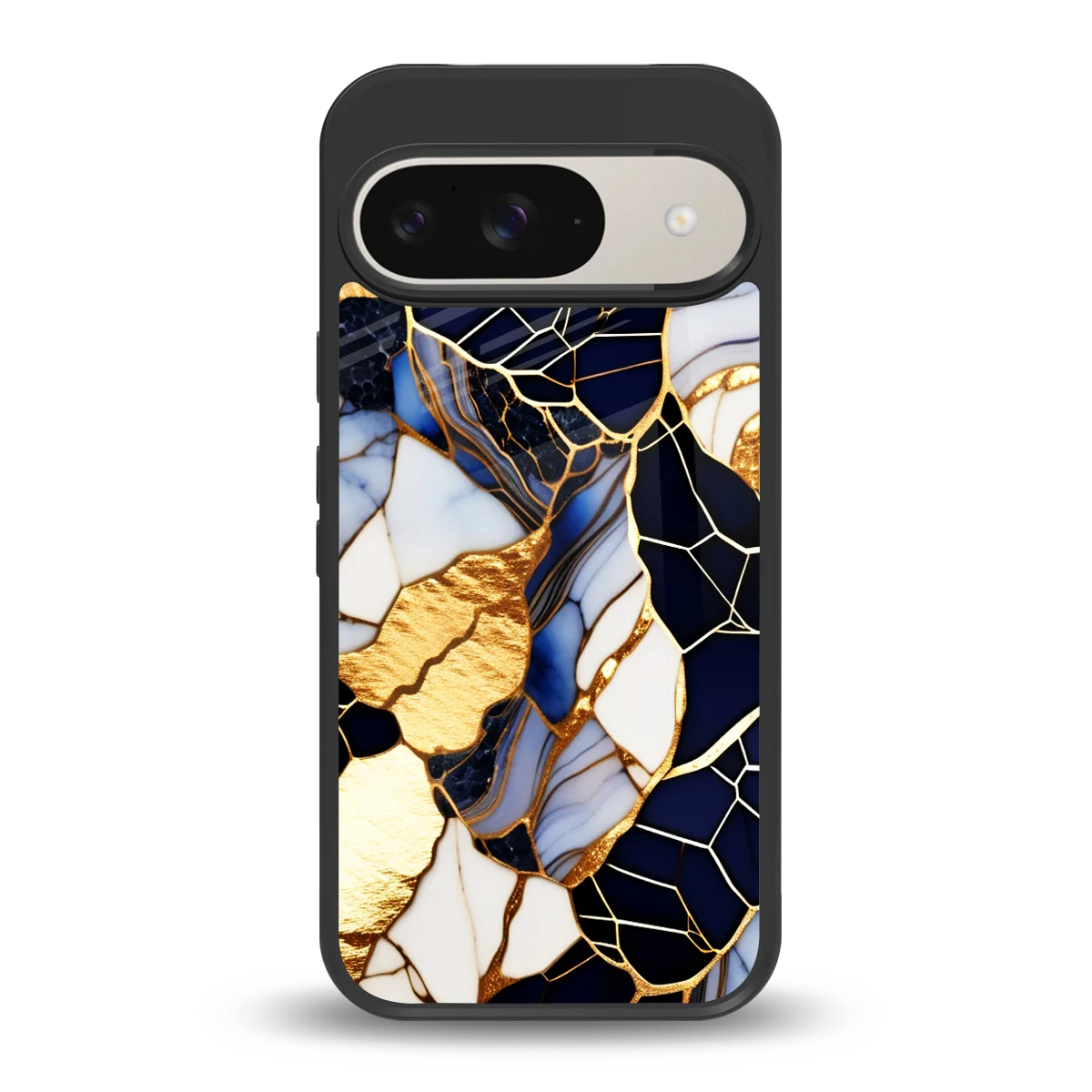 Sapphire Glow back phone cover | glass case for google pixel 9