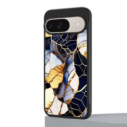 Sapphire Glow google pixel 9 mobile cover | shockproof glass phone case