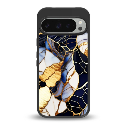 Sapphire Glow back phone cover | glass case for google pixel 9 pro xl