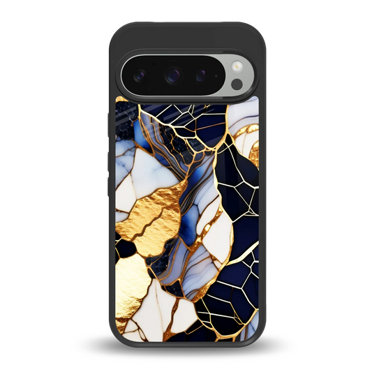 Sapphire Glow back phone cover | glass case for google pixel 9 pro xl