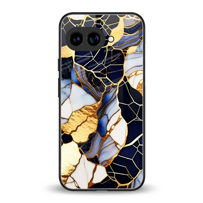 Sapphire Glow back phone cover | glass case for google pixel 10a