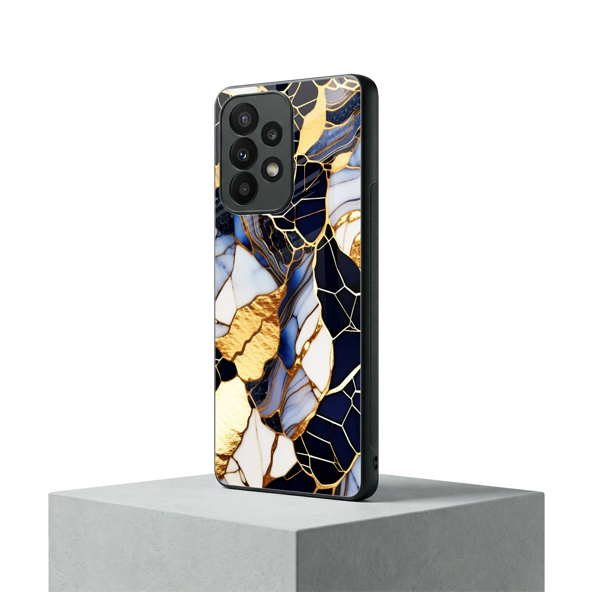 Sapphire Glow samsung galaxy a23 mobile cover | shockproof glass phone case