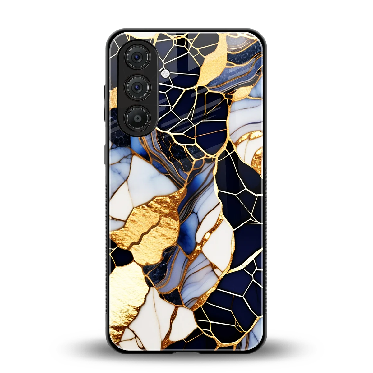 Sapphire Glow back phone cover | glass case for samsung galaxy a55 5g
