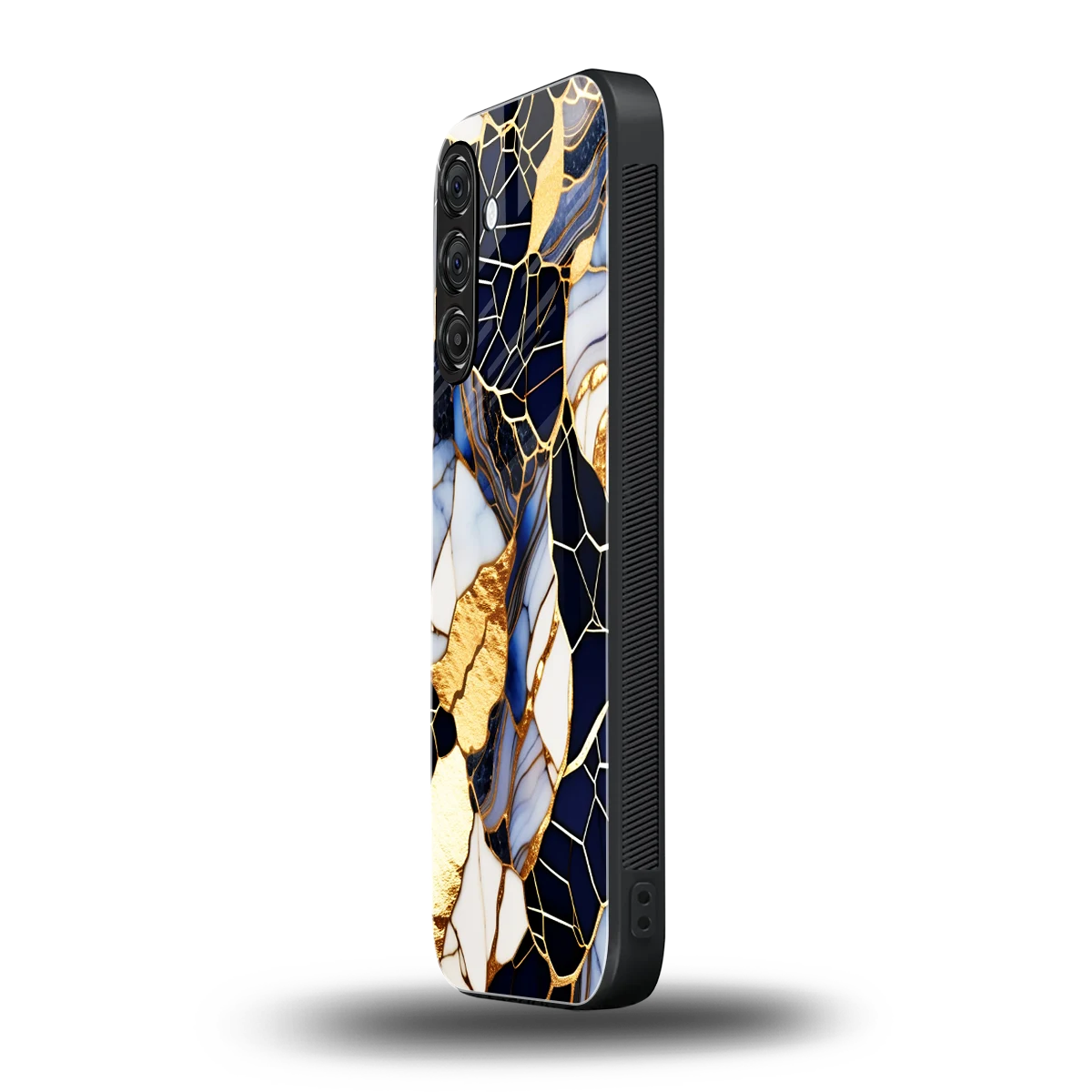 Sapphire Glow samsung galaxy a55 5g mobile cover | shockproof glass phone case