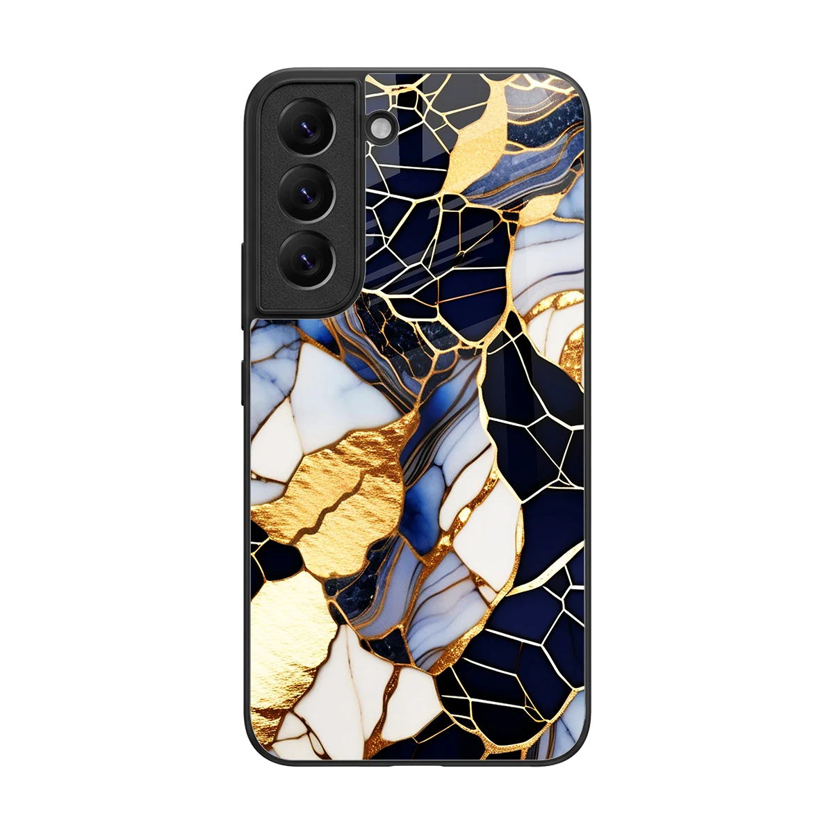 Sapphire Glow back phone cover | glass case for samsung galaxy s22