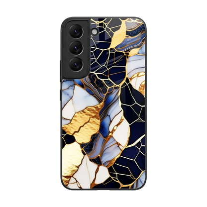 Sapphire Glow back phone cover | glass case for samsung galaxy s22