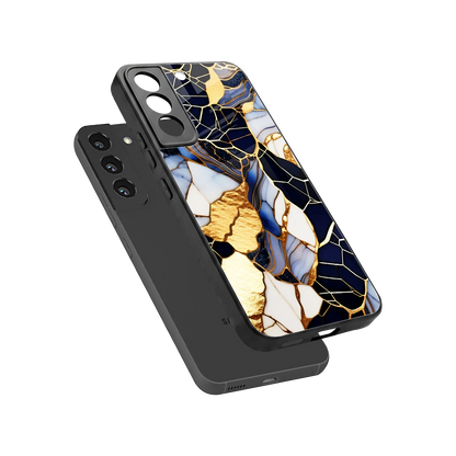 Sapphire Glow sleek samsung galaxy s22 cover with tempered glass back and TPU edges