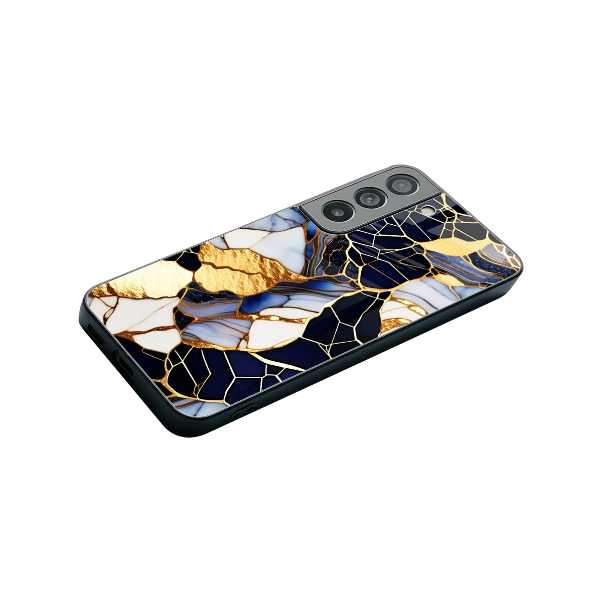 Sapphire Glow stylish phone case for samsung galaxy s22 | glossy glass and slim fit